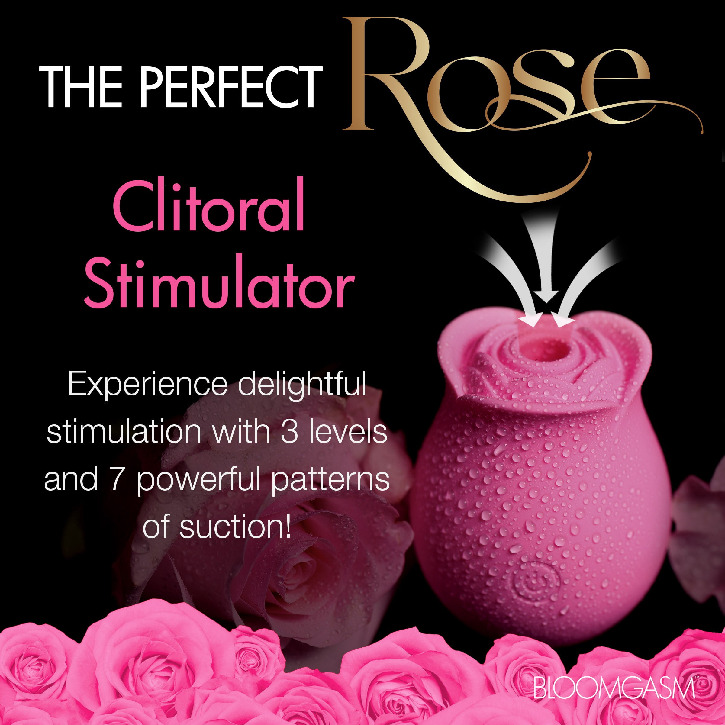 Bloomgasm The Perfect Rose Rechargeable Silicone Clitoral Vibrator, Pink - Walmart.com Bloomgasm The Perfect Rose Rechargeable Silicone Clitoral Vibrator, Pink - Walmart.com