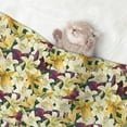 thumbnail image 2 of Yiaed Lilies Flowers Print Dog Blankets-Cat Blanket Washable for Couch Protection,Puppy Blanket, Soft Plush Reversible Throw Furniture Protector-, 2 of 8