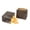 Black/Large/100 Count, variant on Bag Tek Kraft Paper Small Snack Bag - 4" x 2 1/4" x 3 3/4" - 100 count box