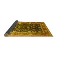 thumbnail image 2 of Ahgly Company Indoor Square Oriental Yellow Industrial Area Rugs, 8' Square, 2 of 4