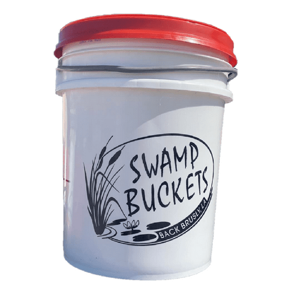 The Original Swamp Bucket with Black or Red Lid (Lid Color Will Vary Depending on Inventory Supply)