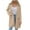 Khaki, variant on YFNNUP Womens Peacoat Notched Lapel Collar Single-Breasted Trench Coats Loose Casual Long Jacket 2025 Fall Winter Outerwear