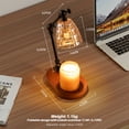thumbnail image 5 of Candle Warmer Lamp, Adjustable Timer/Dimmer, Height-Adjustable Ambiance Light, Universal Jar Candle Compatibility, Wax Melt Lights for Home Decor(2*50W Bulbs), 5 of 9