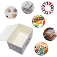 thumbnail image 5 of Cajas de almacenamiento, juego de 3 cajas de almacenamiento, cajas de almacenamiento plegables con tapas, cubo de almacenamiento plegable con asa, cestas de almacenamiento organizadoras contenedores, 5 of 5