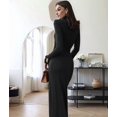 thumbnail image 5 of Womens Maxi Dress Long Sleeve Ruched Bodycon Club Party Casual Wedding Dresses, 5 of 8