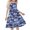 Navy, variant on WRKEKC Girls Floral Dress Sleeveless Round Neck Camo Print Layered Soft Breathable Comfortable Cotton Fabric Lightweight 4-14 Years