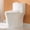 White with Chrome Button, variant on HOROW Compact One Piece Toilet with Comfort Seat ADA Height 17.3" Elongated Dual Flush 0.8/1.28 GPF