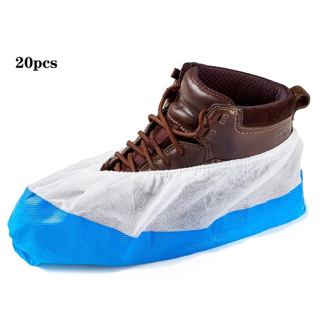 Protection Imperméable en PVC Tissu Élastique Antidérapant Chaussures Surchaussures