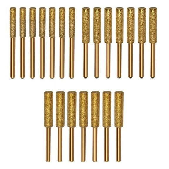21PCS Diamond Chainsaw Sharpener Chainsaw Diamond Sharpener in 3 Size Diamond Chainsaw Sharpener Burr
