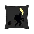 thumbnail image 4 of Set of 2 Throw Pillow Covers 18x18in - Cozy Square Cushion Cases with Nature-Inspired Hiker Silhouette Design for Couch Bed and Car Decor, 4 of 8