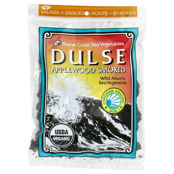 Maine Coast Sea Vegetables 233214 Applewood Smoked Dulse Leaf 2 oz. bag