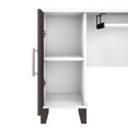 thumbnail image 2 of Bush Furniture Somerset Bureau en L de 72 Po avec Rangement, Gris Orage/blanc, 2 of 9