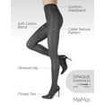 thumbnail image 3 of MeMoi Toronto Cable Sweater Cotton Blend Tights - Womens - Female, Large/X-Large, Dark Gray Heather, 3 of 12