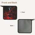 thumbnail image 2 of Sikiie Halloween Vampire Party Pot Holders Kitchen Insulation Mats Heat Resistant Pot-Holder Oven Anti-Scald Pads for Cooking Baking, 7.1*7.1inch, 2 of 8
