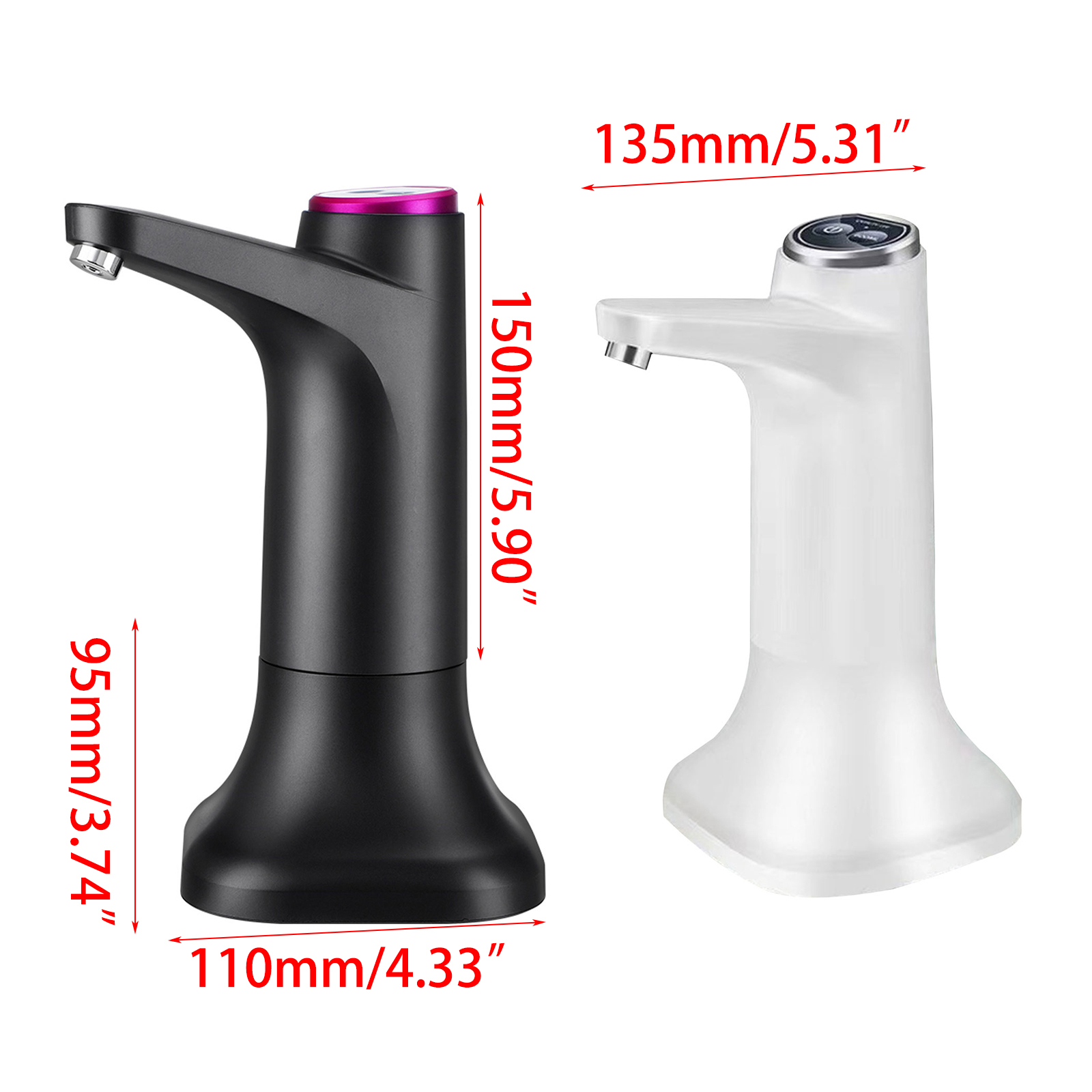 Intelligent Desktop Kitchen Outdoor Quantitative Electric Water Dispenser USB Rechargeable Button Control Wine Extractor