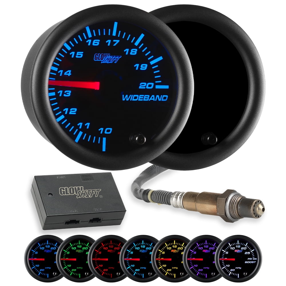 GlowShift Tinted 7 Color Series Analog Wideband Air/Fuel Ratio Gauge