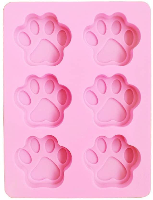 Cake Mould Baking Bone Dog Footprint Shape Cookie Mold DIY Silicone Decor Cute 