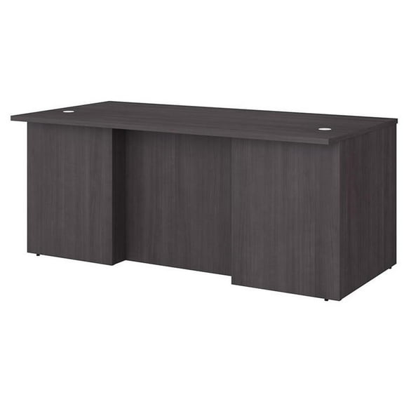 UrbanPro 72W x 36D Executive Desk in Storm Gray - Engineered Wood