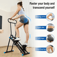 thumbnail image 3 of HXD-ERGO Stair Stepper, Upgrade 6-Level Resistance Stair Master with Adjustable Handlebar, Folding Stair Climber Workout Machine, 3 of 10