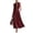 Wine, variant on Womens Vintage Stand Collar Sleeveless Color Blocked Loose Casual Dress Summer Lightweight Relaxed Fit Flowy Midi Tunic Daily Boho Style 2026 Navy S
