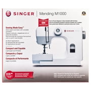 SINGER M1000 Sewing Machine + Accessories | 32 Stitch Applications | Compact, Lightweight & Portable - White