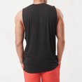 thumbnail image 6 of Afdoent Men's Tank Top Summer Large Split Loose Sports Fitness Vest Lengthened Hiphop Solid Lolor Sleeveless Vest Casual Streetwear, 6 of 6