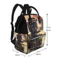 thumbnail image 2 of Easygdp Adorable Kitten On Mini Train para Bolsa de Bebé de Gran Capacidad con Múltiples Bolsillos, Bolsa de Pañales para Padres, Bolsa de Viaje Organizada y Elegante, 2 of 6