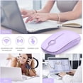 thumbnail image 5 of FL Wireless Mouse - 2.4G Slim Portable Computer Mouse with Nano Receiver, Less Noise Mobile Optical Mice for Notebook, PC, Laptop, Desktop, 5 of 6