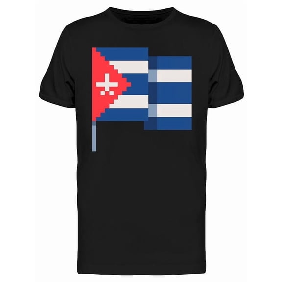 Cuba Flag Pixel Tee Men's -Image by Shutterstock