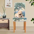thumbnail image 4 of Yayeee 2 Pack Dining Chair Covers Stretch Parson Chairs Slipcovers Seat Protector, Beige Mountain, 4 of 6