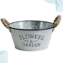 HOOWIFFY Vintage Style Antique Iron Bucket 1.5L Pail for Gardening, Home Storage, Plant Pot, Decorative Use 1Pc