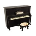 thumbnail image 2 of Hesroicy 1 juego de piano de madera en miniatura para casa de muñecas, escala 1:12, resistente al desgaste y suave, para decoración, 2 of 8