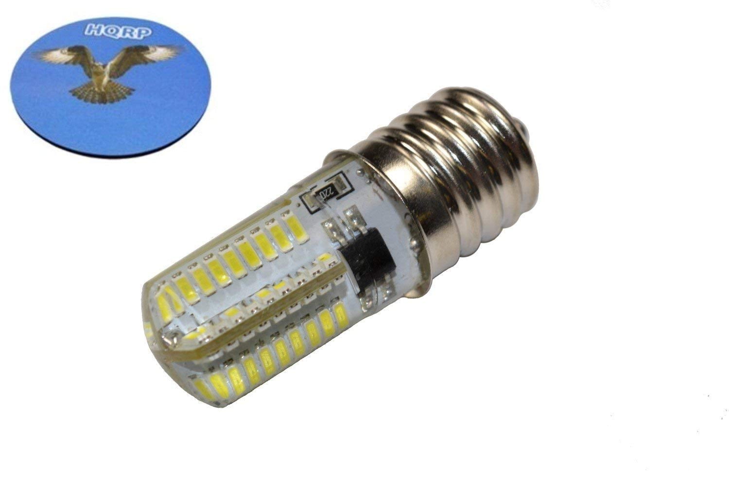 HQRP 110V 5/8" Base 2SCW ScrewIn Sewing Machine LED Light Bulb Cool