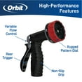thumbnail image 7 of Orbit Pro 5-Pattern Metal Rear Trigger Contractor Hose Watering Nozzle, 7 of 7