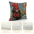 thumbnail image 4 of Farm Rooster Pillow Covers with Welcome to The Funny Farm Quote Print Pillow Cases  for Farmhouse Décor Housewarming Gifts Linen Cushion Cover, 4 of 5