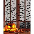 thumbnail image 3 of SUMMIT 60pcs Bats Decorations Outdoor Indoor, Halloween Party Supplies, 3D Bat Stickers for Wall Window Home Kitchen Scary Decor (4 Large Sizes, Black), 3 of 13