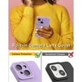 thumbnail image 7 of iPhone 14 Case for Women with Full Camera Lens Protection, Silicone Heart Girly Cute Side Soft Slim Shockproof Protective Cover for iPhone 14 6.1 inch, 7 of 7