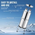 thumbnail image 6 of Gravity-fed Water Filter System, 2.25G 304 Stainless-Steel Countertop Water Filtration System, Reduces Lead and up to 99% of Chlorine, with 2 Ceramic Carbon Filters, Water Level Spigot, Stand, 6 of 6