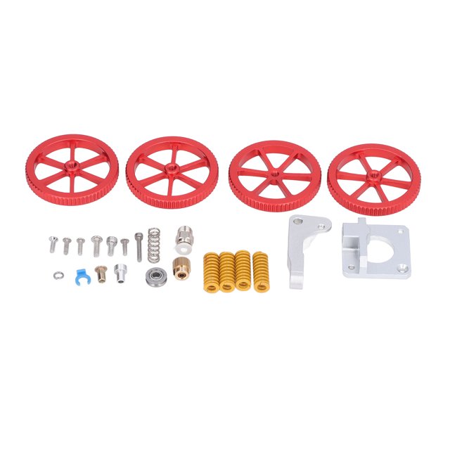 Kit de rueda de nivelación de extrusora de impresora, resortes de troquel de cama caliente con tuerca giratoria manual de aluminio, para impresora 3D CR10