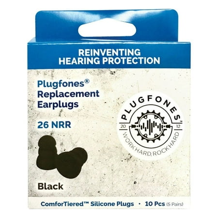 

Plugfones Plugfones PRP-SB10 ComforTiered Replacement Ear Plug Black