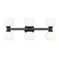 Z-Lite 494-6V Artemis 6 Light 11" Wide Vanity Light - Black