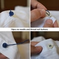 thumbnail image 3 of Toystoory 10 piezas sin botones rápidos Jeans chaquetas pantalones cintura sin coser sujetadores ropa reparación DIY accesorios artesanos regalo Type3 NO3 Toystoory HA060199-02, 3 of 6