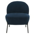 thumbnail image 5 of Safavieh  Brax Petite Velvet Slipper Chair - 21 in. W x 26 in. D x 26 in. H Navy, 5 of 5