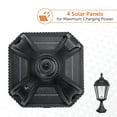 thumbnail image 3 of Royal Bulb Solar Light - w/GS Solar Light Bulb - Pier Mount - Black, 3 of 10