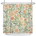 thumbnail image 6 of Tchckioa Autumn Green Floral Shower Curtain for Bathroom,72x72 Inch Waterproof Hooks Bath Curtain Decor, 6 of 6
