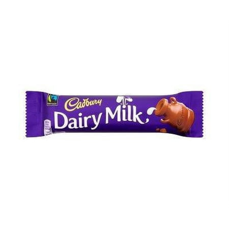 Cadbury Bar Dairy Milk 45g x 4 Bars (Dairy Milk Standard Bar 45g) - British Product Imported by Sentogo Inc