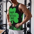 thumbnail image 5 of Pofeuu St Patrick's day Print Men's Workout Tank Tops Sleeveless Muscle Gym Shirt Quick Dry -Large, 5 of 7