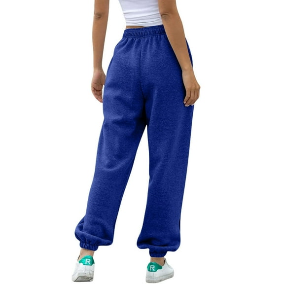 SNKSDGM Women's Plus Womens Sweatpants Long Length Sweatpants Women Baggy Tall Ladies' Waisted Sports Pants with Pockets High Waisted Sports Gym Exercise Slim Fit Jogging Pants Casual Pants