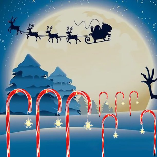 La muleta del enchufe de tierra solar del jardín dura hasta 6-12H lámpara solar del césped decoración de Navidad FLhrweasw Nuevo