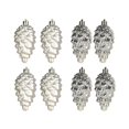 thumbnail image 3 of 8 Pieces Christmas Tree Decorations with Cone Pendant, Christmas Decoration Gold B, 3 of 9